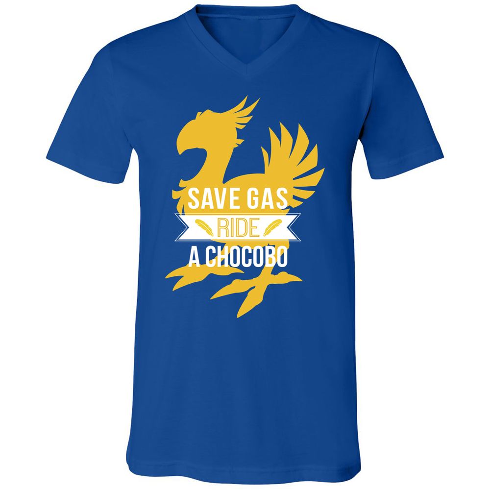 Unisex V-Neck T-Shirt - 7GPKDMGA - True Royal - 4