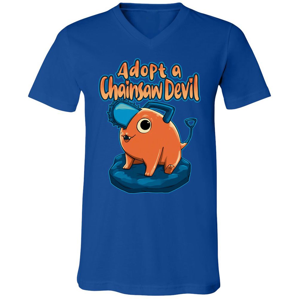 Unisex V-Neck T-Shirt - AHBB25RM - True Royal - 4