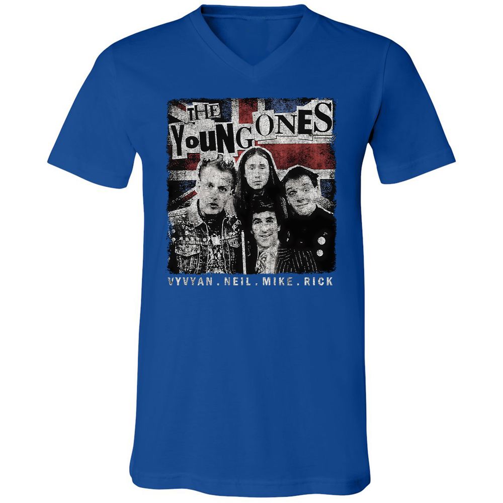 Unisex V-Neck T-Shirt - VNVWR2SW - True Royal - 4