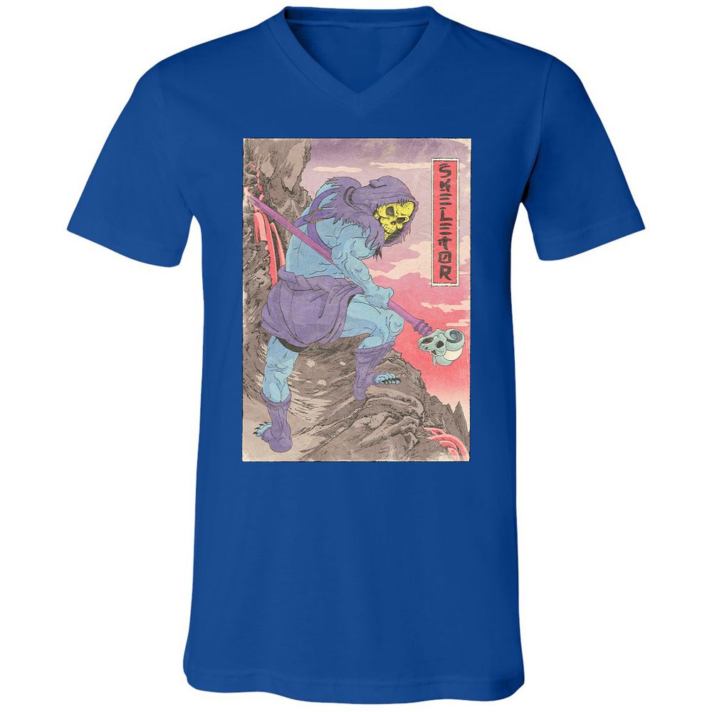 Unisex V-Neck T-Shirt - QTQ6VNSB - True Royal - 4