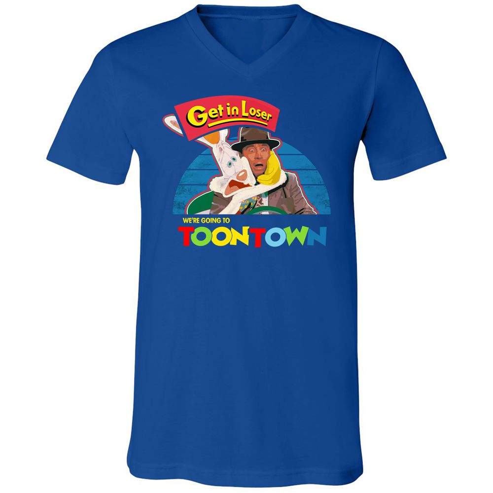 Unisex V-Neck T-Shirt - 4PXMDE5V - True Royal - 4