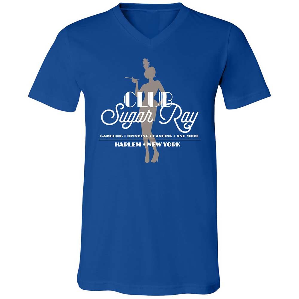 Unisex V-Neck T-Shirt - 6AY31V8V - True Royal - 4