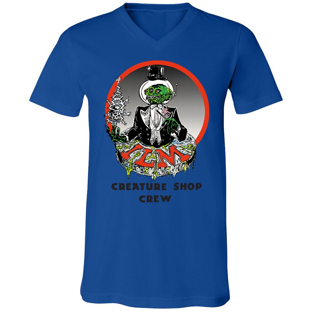 Unisex V-Neck T-Shirt - N8RYYYKM - True Royal - 4