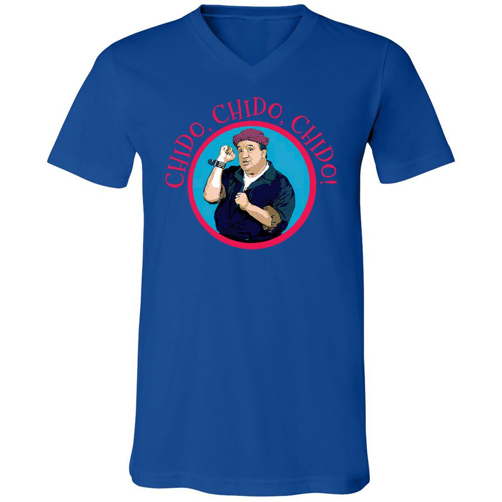 Unisex V-Neck T-Shirt - JVBUAUHU - True Royal - 4