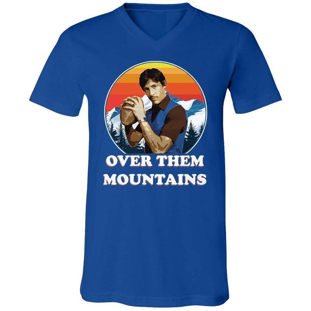 Unisex V-Neck T-Shirt - FXZF48R9 - True Royal - 4