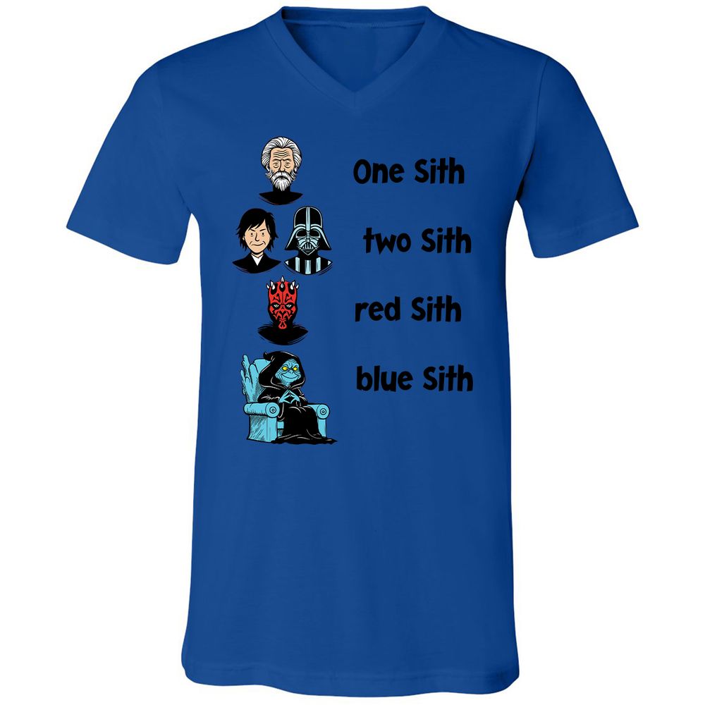 Unisex V-Neck T-Shirt - SV2YJG8X - True Royal - 4