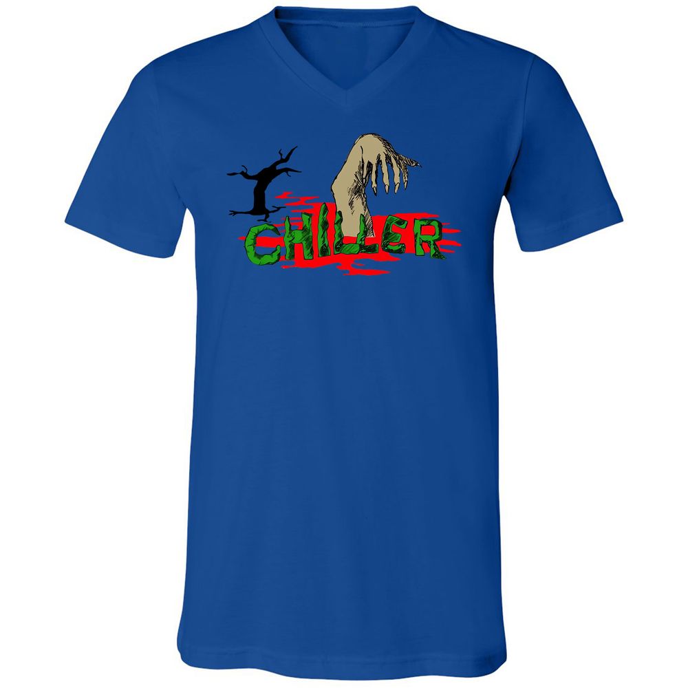 Unisex V-Neck T-Shirt - 1J7SCZN2 - True Royal - 4