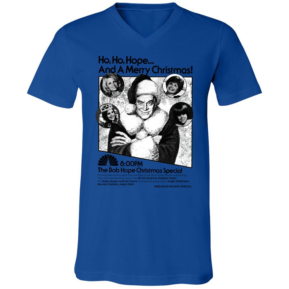 Unisex V-Neck T-Shirt - UJVG6X6C - True Royal - 4
