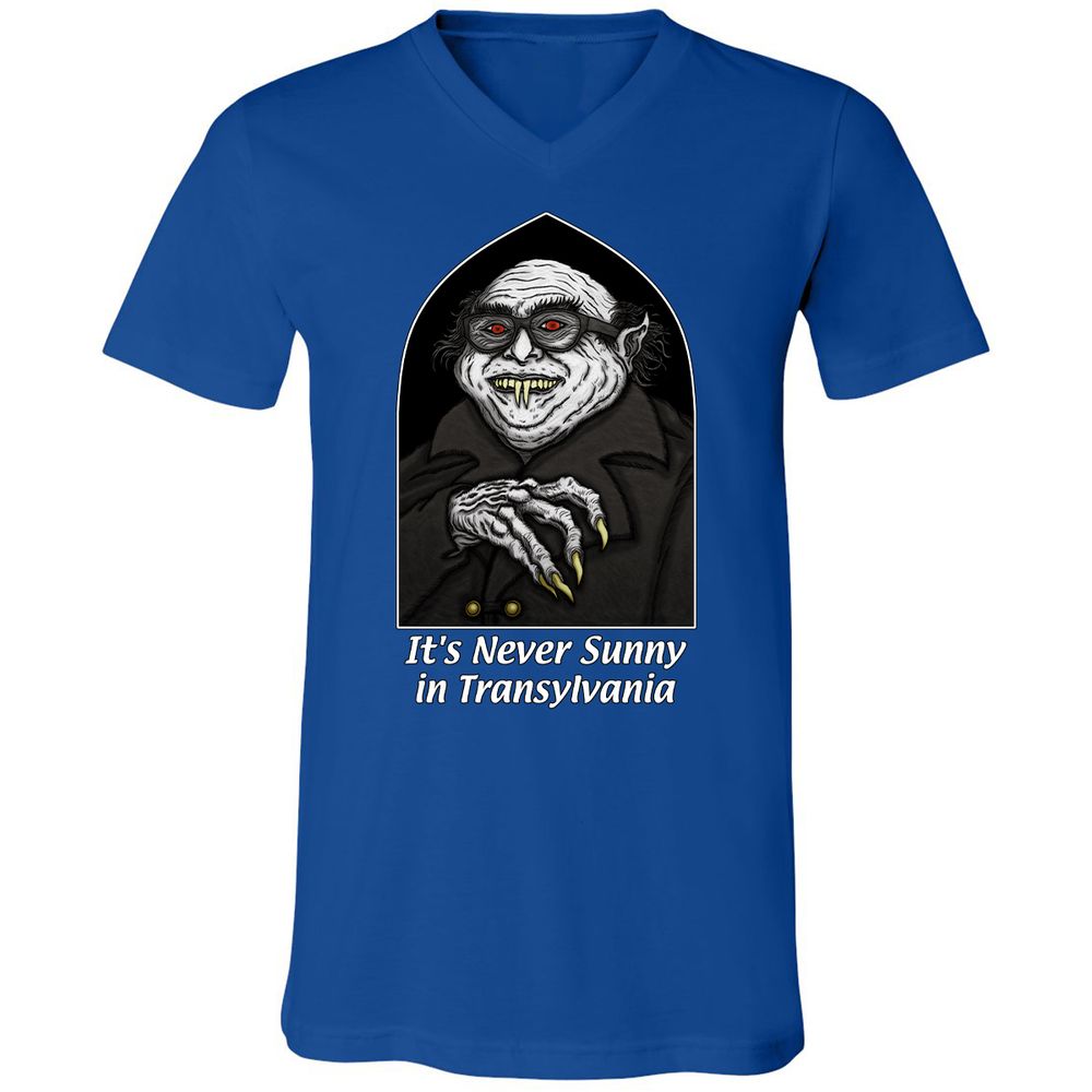 Unisex V-Neck T-Shirt - C1JWRPPX - True Royal - 4