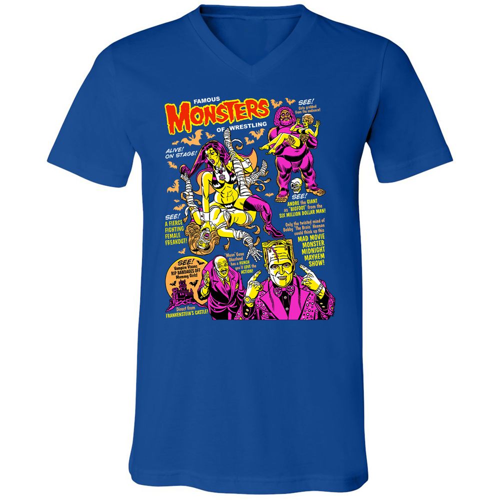 Unisex V-Neck T-Shirt - R3VU4U6T - True Royal - 4