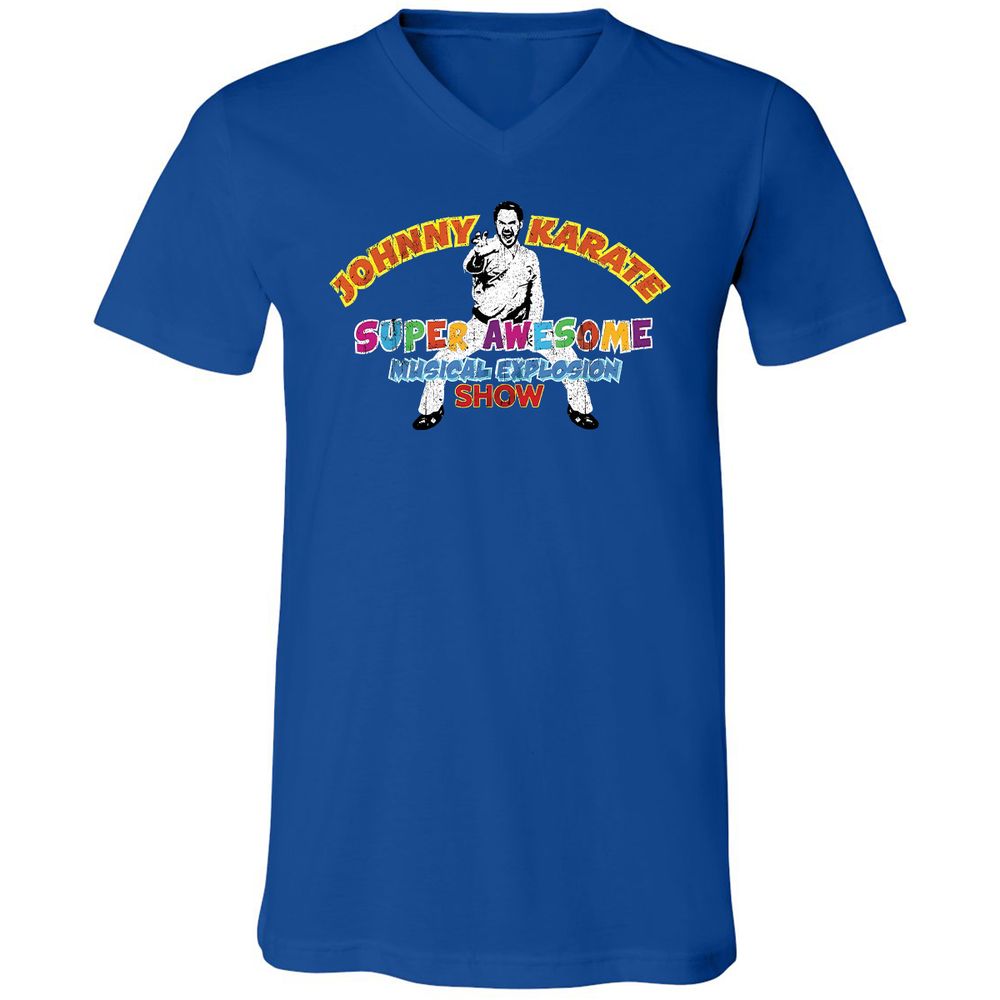 Unisex V-Neck T-Shirt - TYRMN8X3 - True Royal - 4
