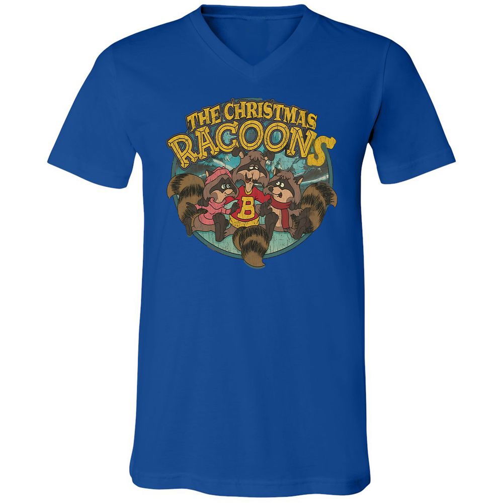 Unisex V-Neck T-Shirt - G4V54FZQ - True Royal - 4