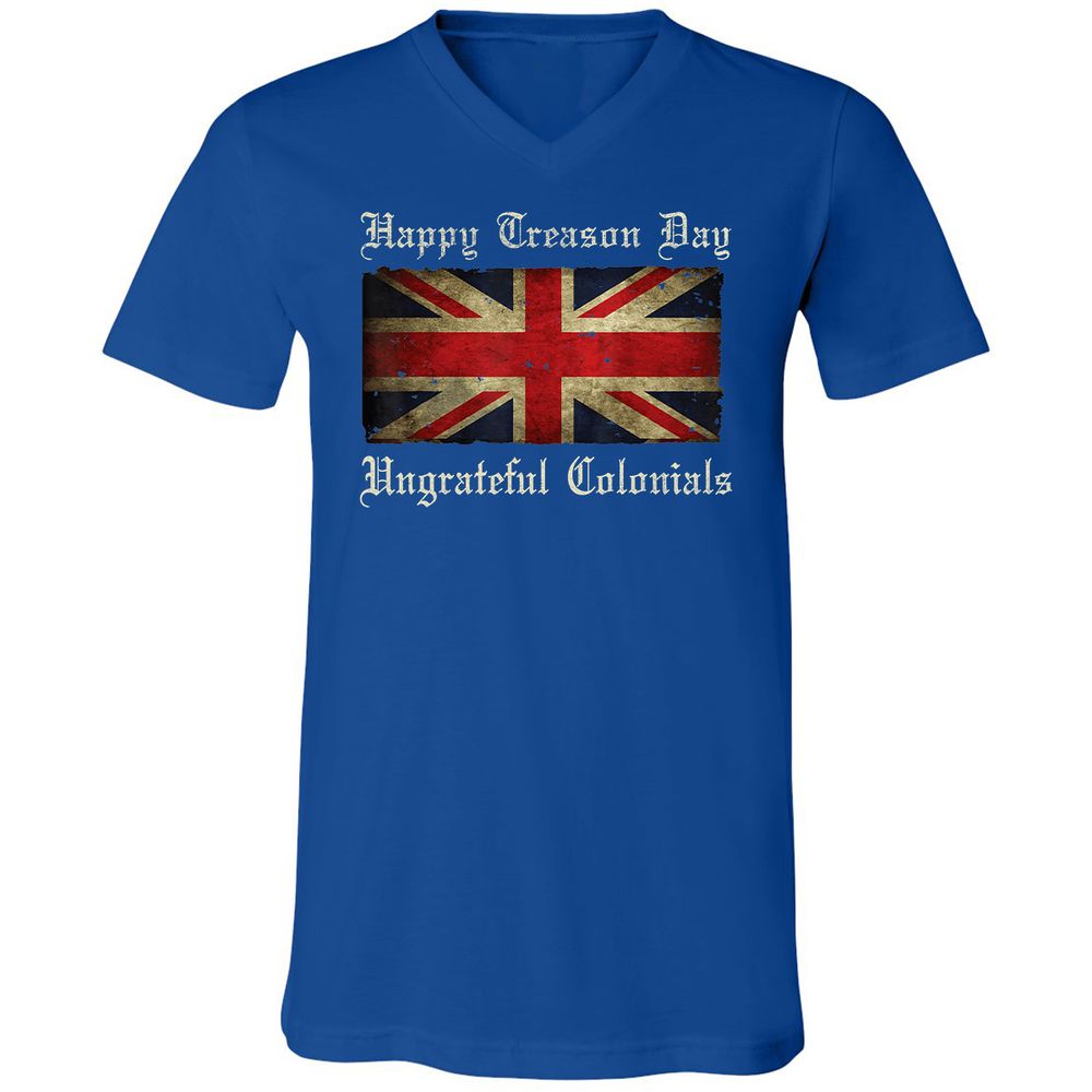 Unisex V-Neck T-Shirt - 8G7GUB33 - True Royal - 4