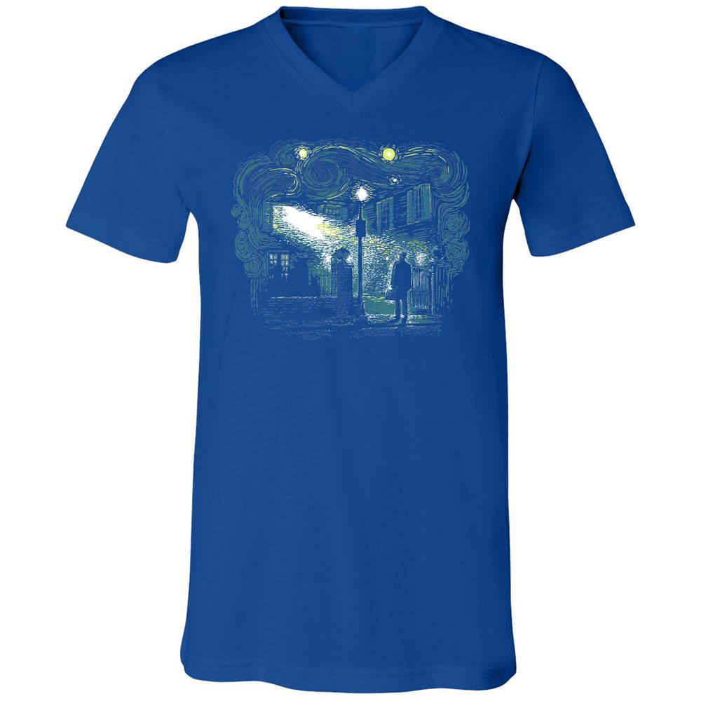 Unisex V-Neck T-Shirt - 92UGCPD8 - True Royal - 4