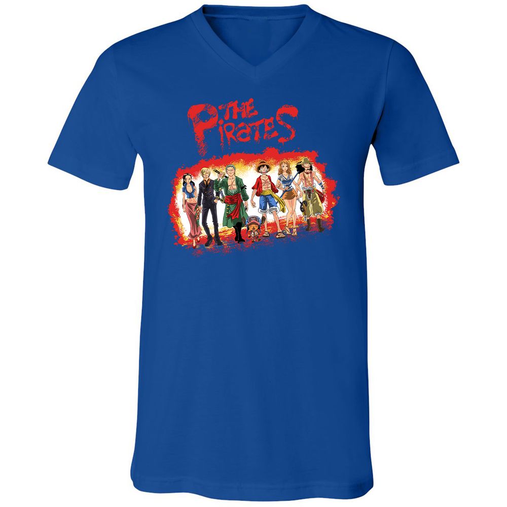 Unisex V-Neck T-Shirt - 9A2C7QK4 - True Royal - 4