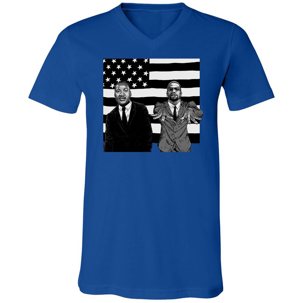 Unisex V-Neck T-Shirt - AVUN24JG - True Royal - 4
