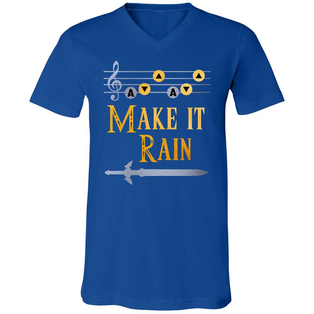 Unisex V-Neck T-Shirt - GUAAW99B - True Royal - 4