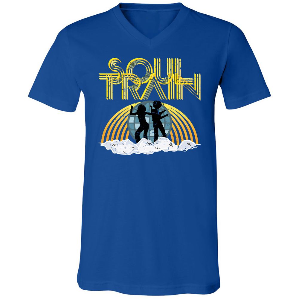 Unisex V-Neck T-Shirt - AN7ZGNYP - True Royal - 4