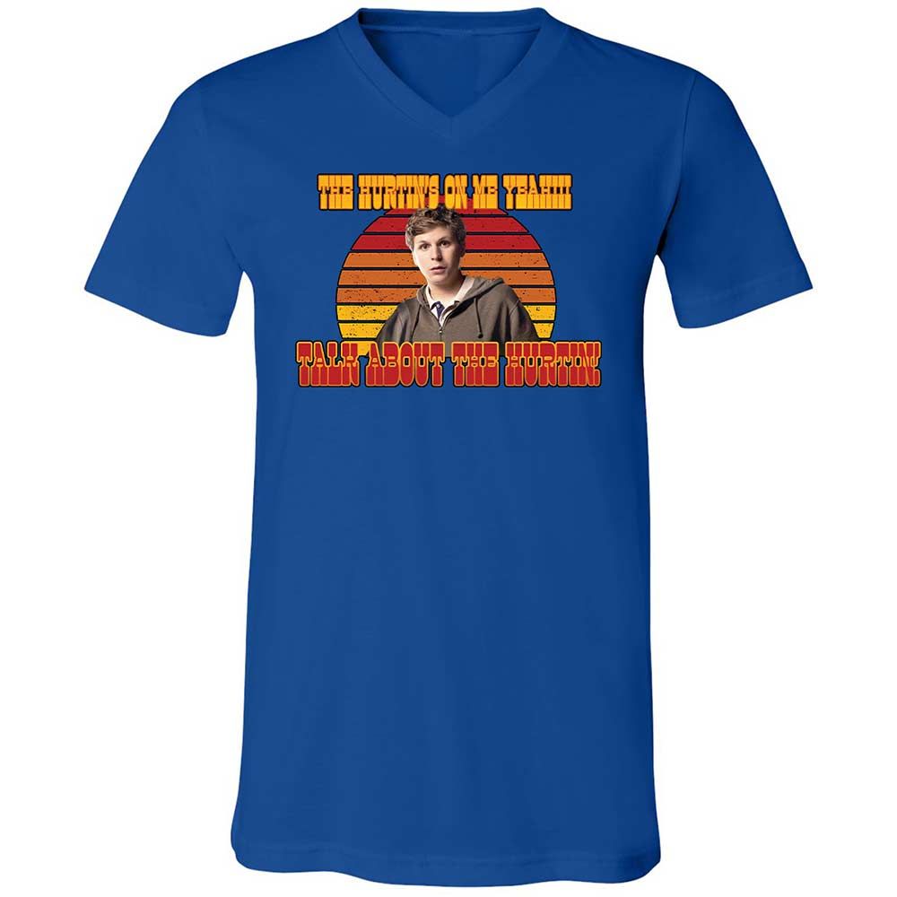 Unisex V-Neck T-Shirt - E3SKWTEG - True Royal - 4