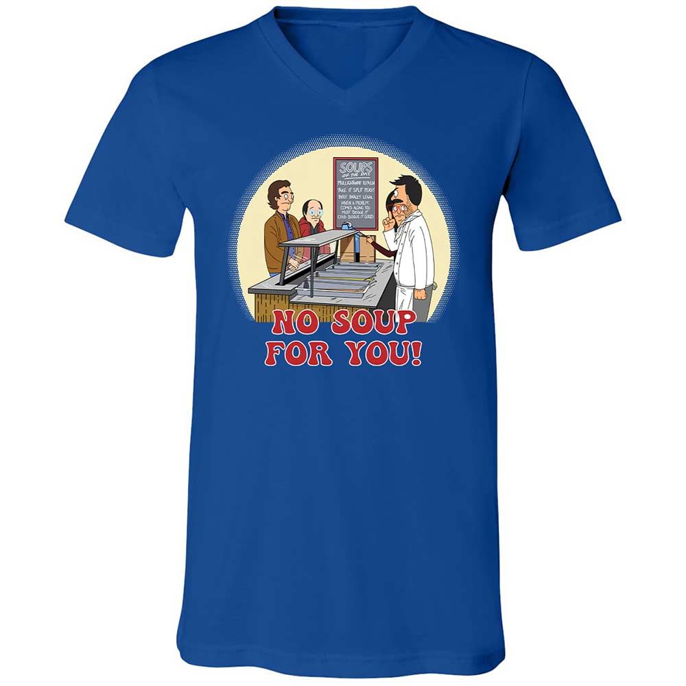 Unisex V-Neck T-Shirt - AUPJY7WC - True Royal - 4