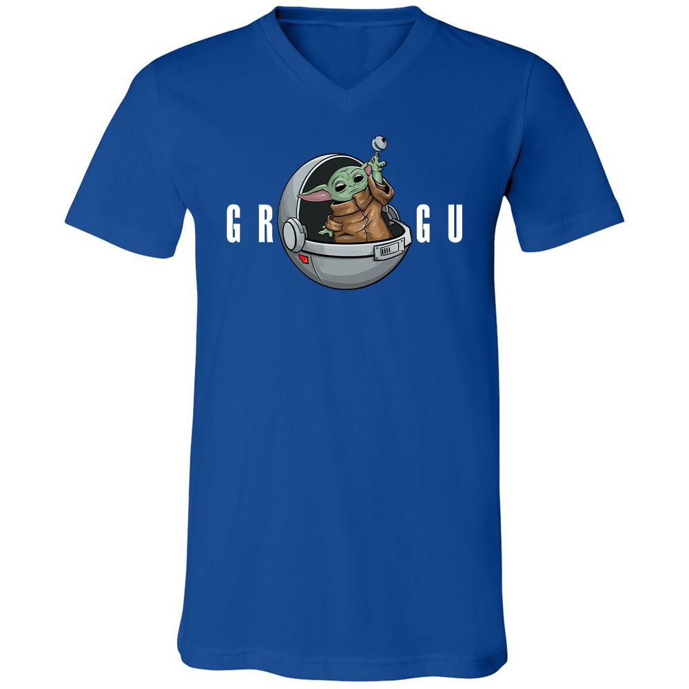 Unisex V-Neck T-Shirt - RQE1MJUL - True Royal - 4