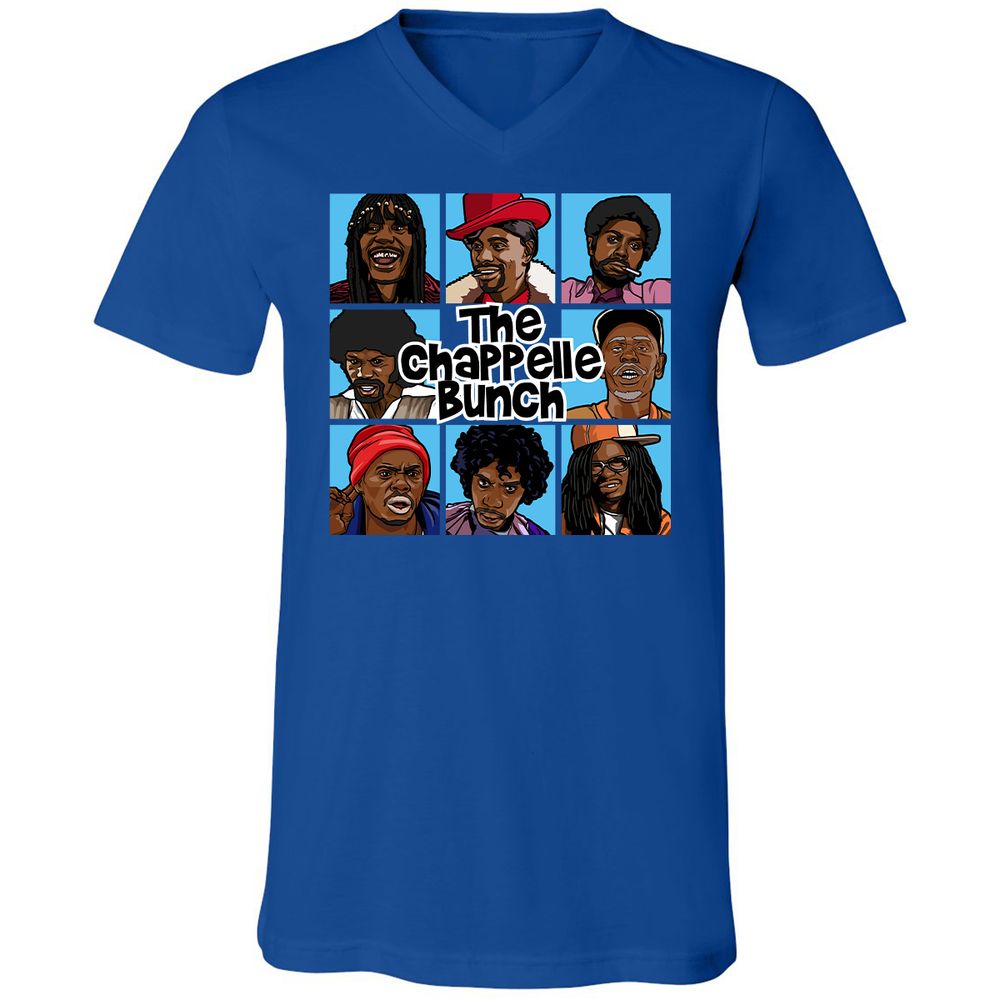 Unisex V-Neck T-Shirt - 6QZRCDC9 - True Royal - 4