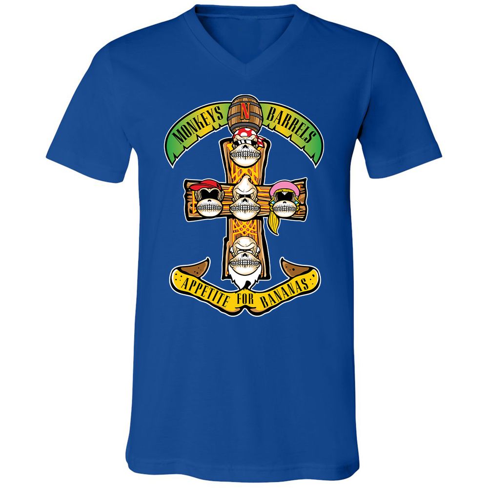 Unisex V-Neck T-Shirt - SQ2WY1PF - True Royal - 4