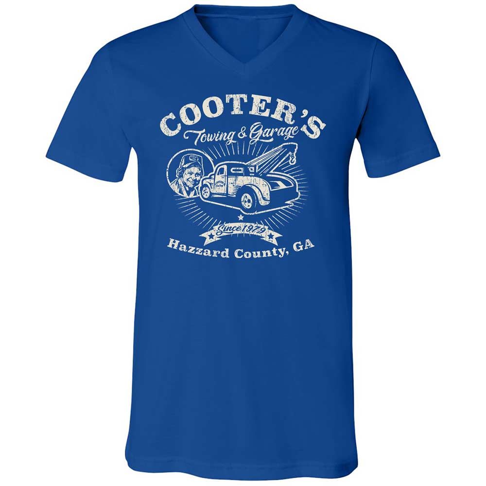 Unisex V-Neck T-Shirt - 6DJLME9A - True Royal - 4
