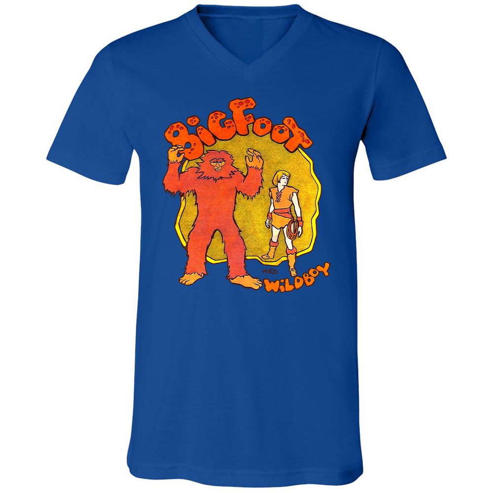 Unisex V-Neck T-Shirt - UPVK9KW6 - True Royal - 4