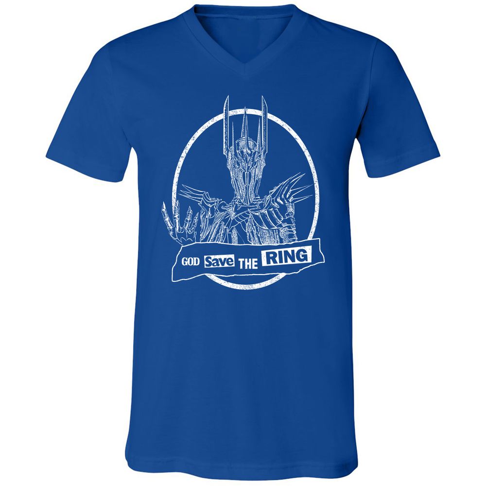 Unisex V-Neck T-Shirt - RE4YBXX4 - True Royal - 4