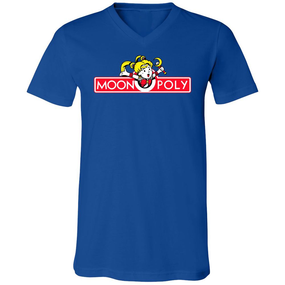 Unisex V-Neck T-Shirt - TA38M1JP - True Royal - 4