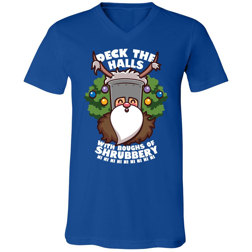 Unisex V-Neck T-Shirt - VH6CRDFF - True Royal - 4