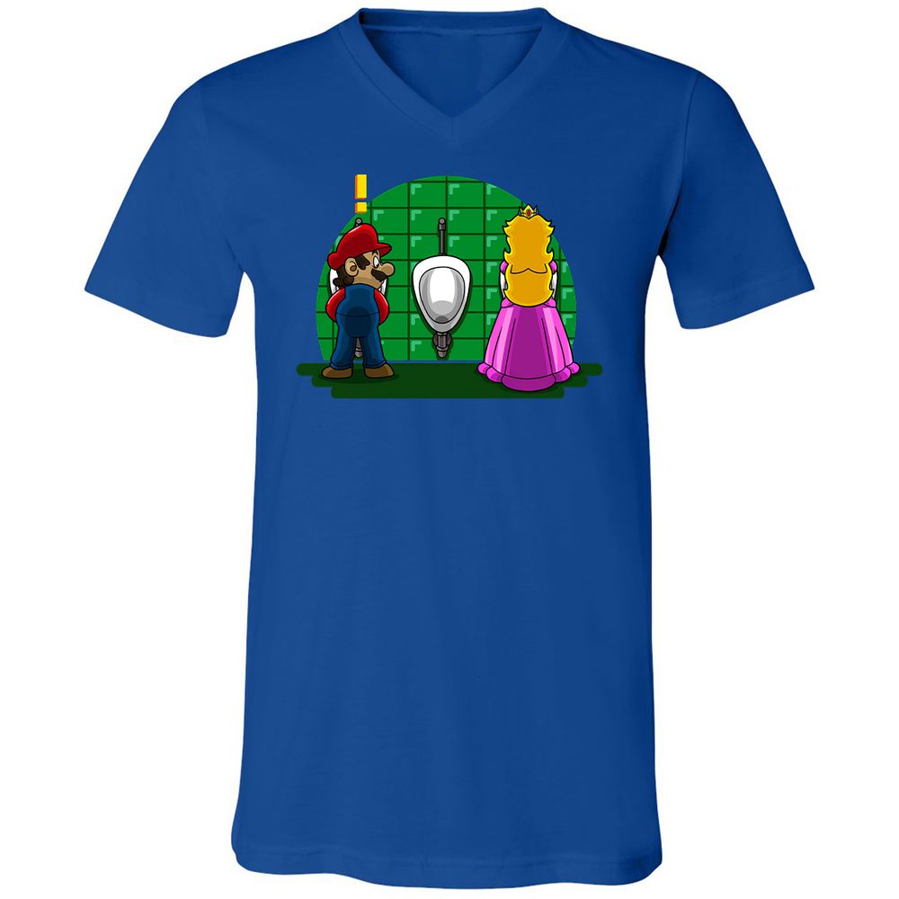Unisex V-Neck T-Shirt - SSHLUPAG - True Royal - 4