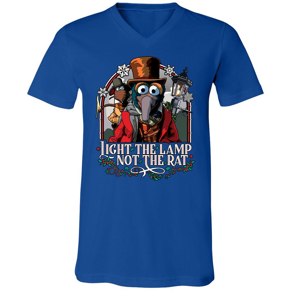 Unisex V-Neck T-Shirt - F2BNUMAW - True Royal - 4