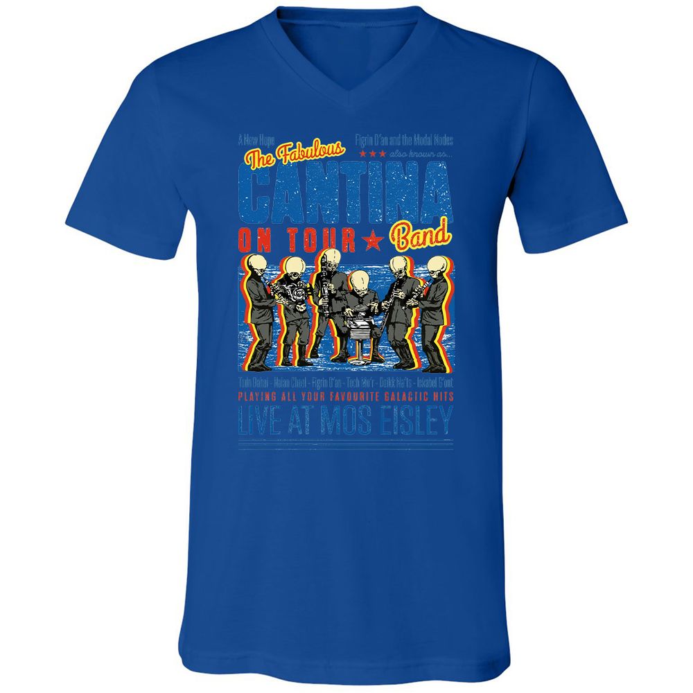 Unisex V-Neck T-Shirt - C775UAHA - True Royal - 4