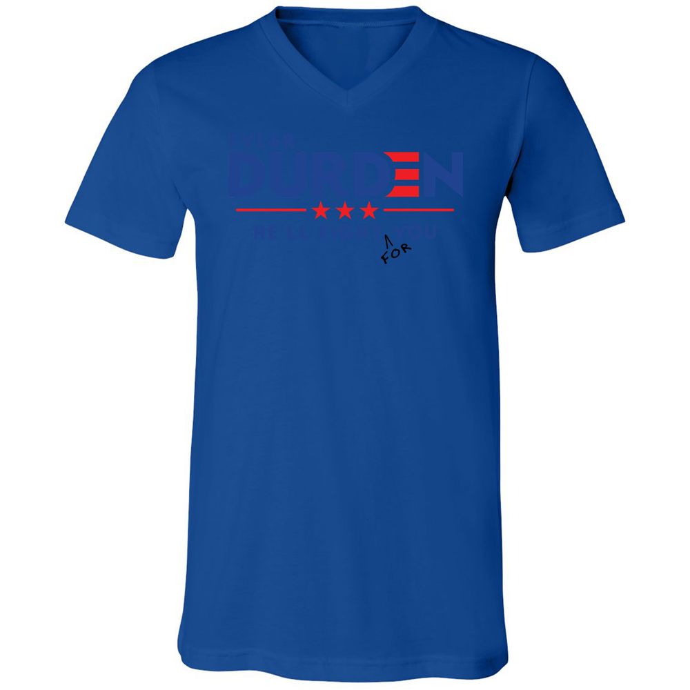 Unisex V-Neck T-Shirt - H411PVEZ - True Royal - 4