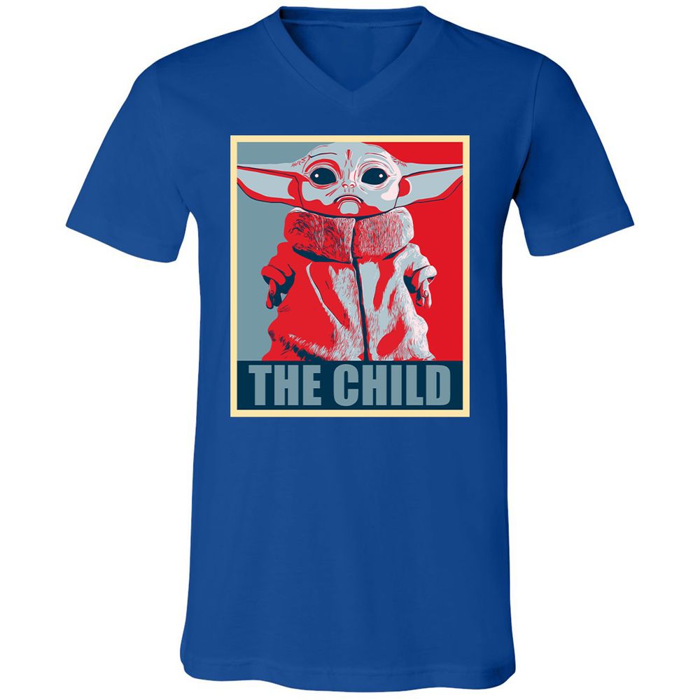 Unisex V-Neck T-Shirt - KJCUV2SZ - True Royal - 4