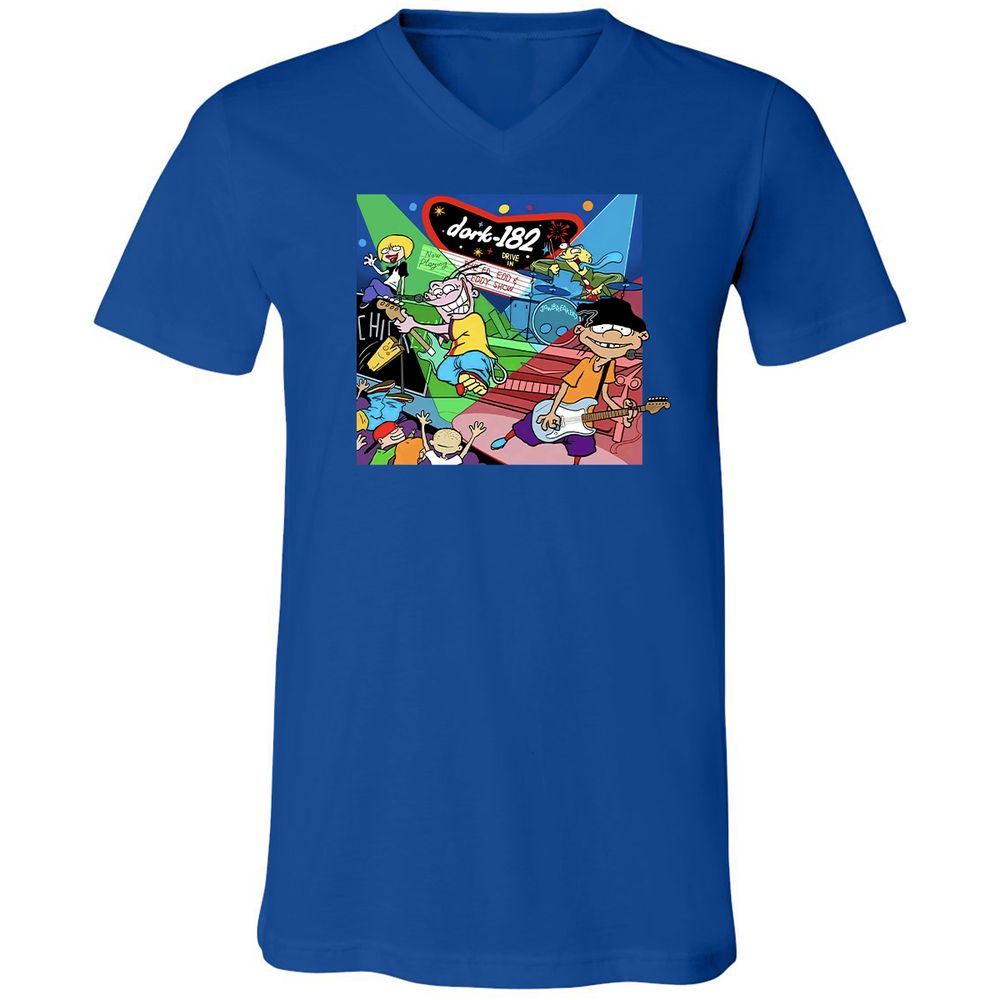 Unisex V-Neck T-Shirt - C5D5STCT - True Royal - 4