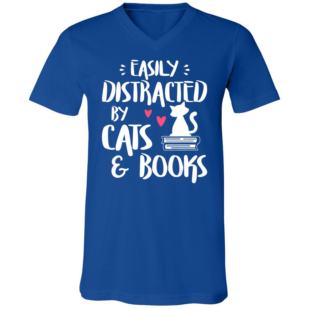 Unisex V-Neck T-Shirt - ERV53A22 - True Royal - 4