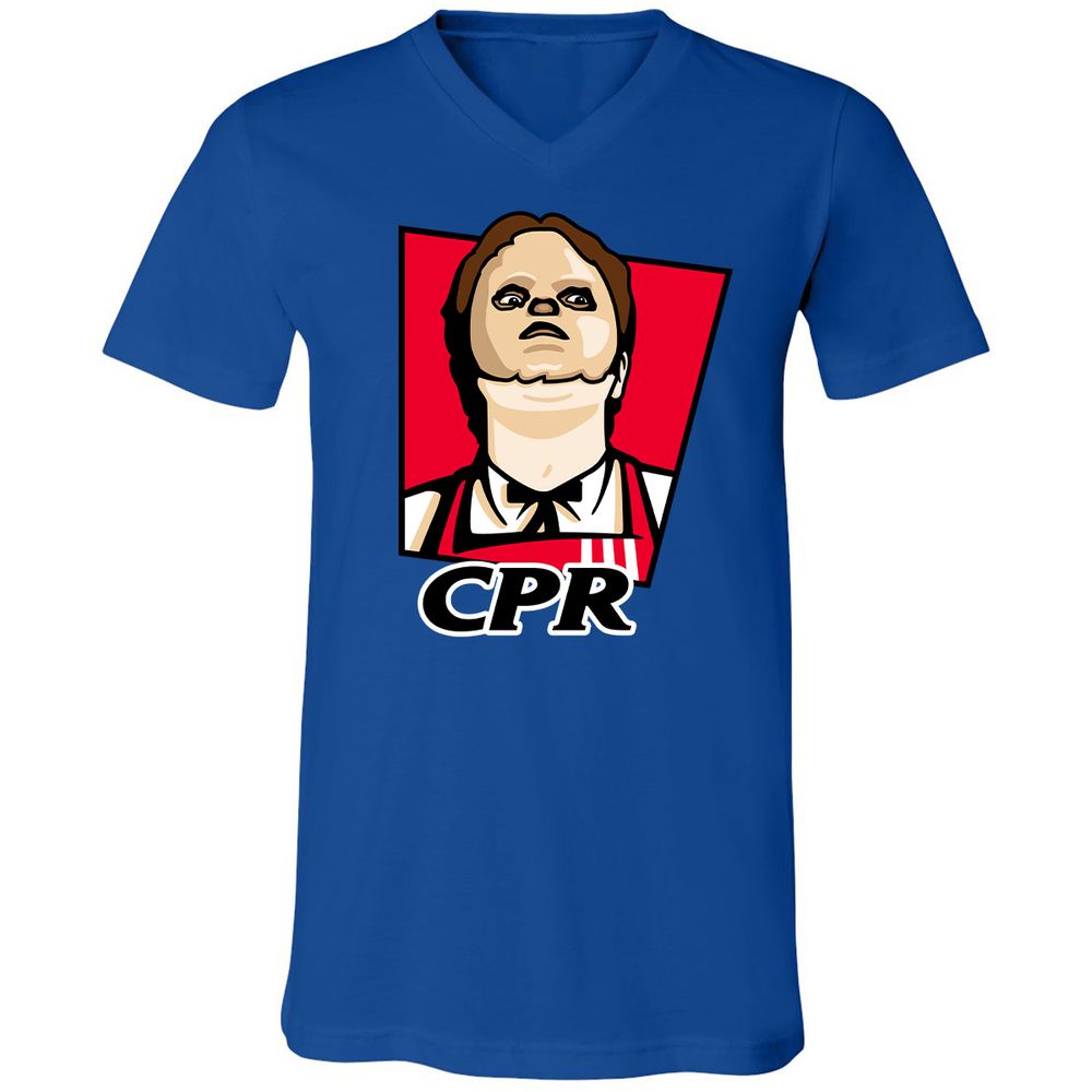 Unisex V-Neck T-Shirt - 62AZWQSP - True Royal - 4