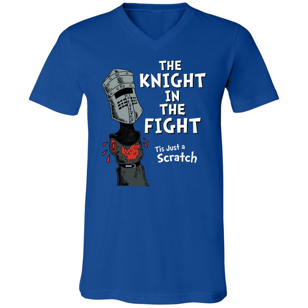 Unisex V-Neck T-Shirt - V66TJF4W - True Royal - 4