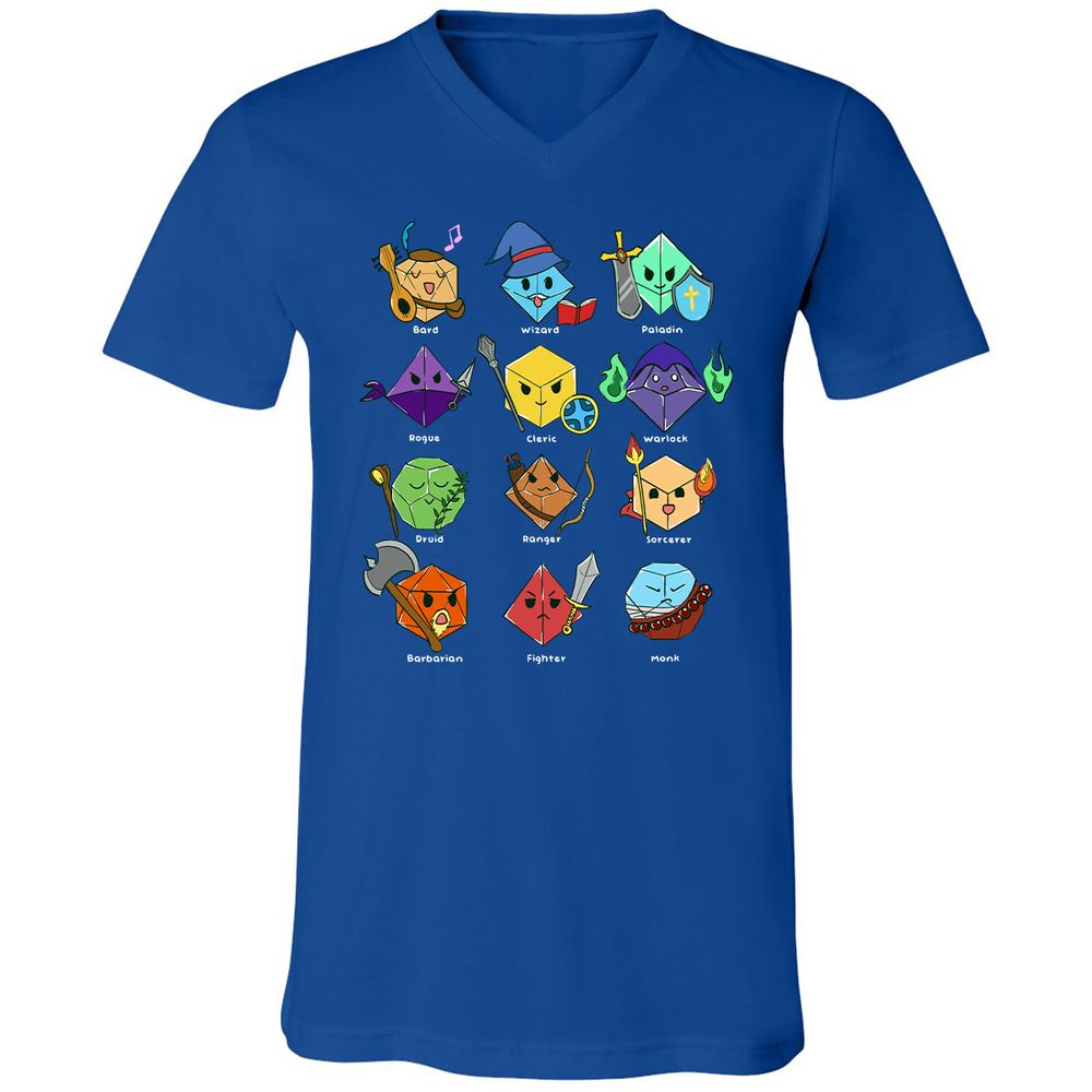 Unisex V-Neck T-Shirt - GD4BP48Y - True Royal - 4