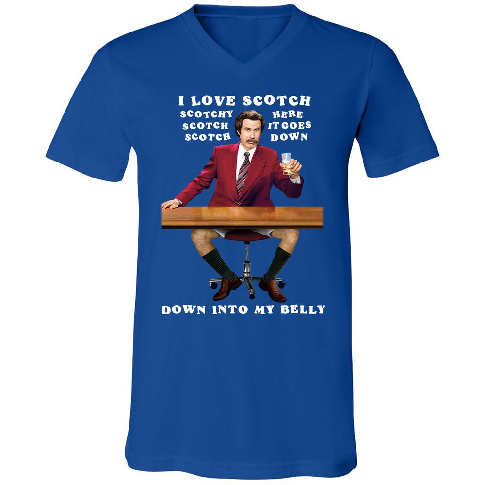 Unisex V-Neck T-Shirt - NYP7YN2Y - True Royal - 4