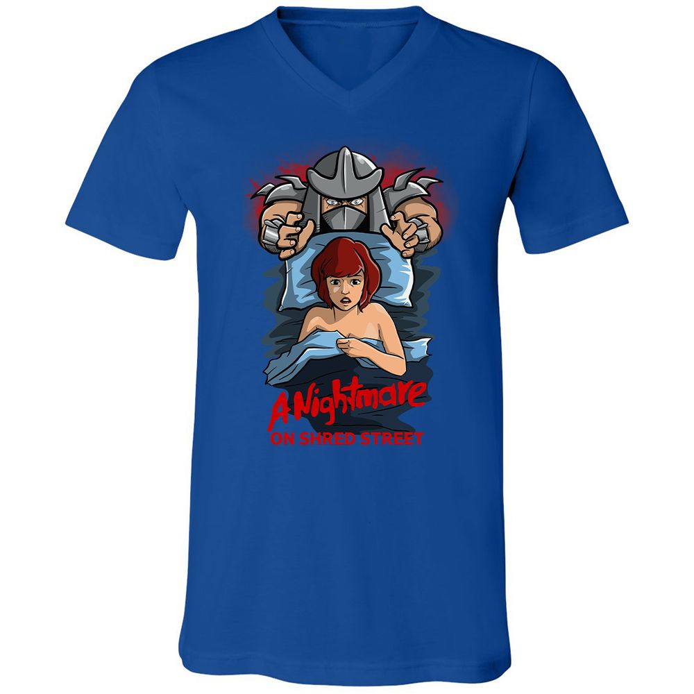 Unisex V-Neck T-Shirt - QJRTN22J - True Royal - 4
