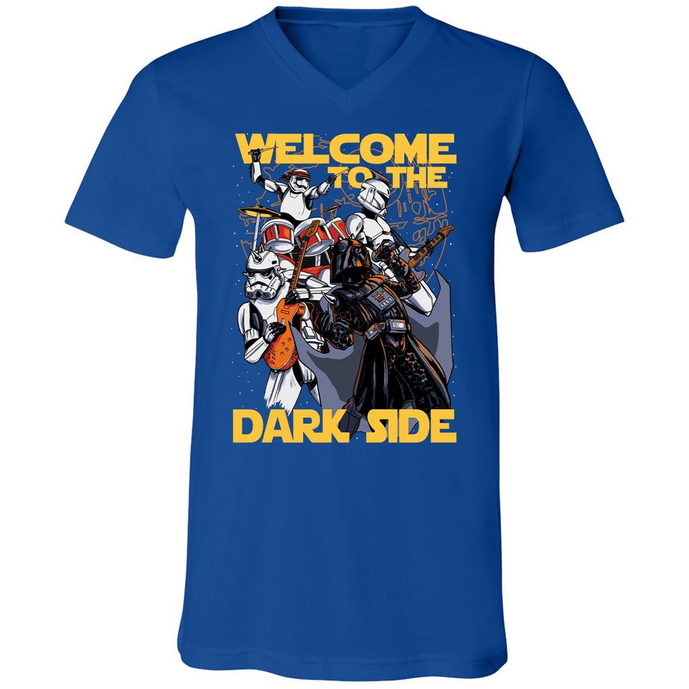 Unisex V-Neck T-Shirt - WXU3FY1G - True Royal - 4