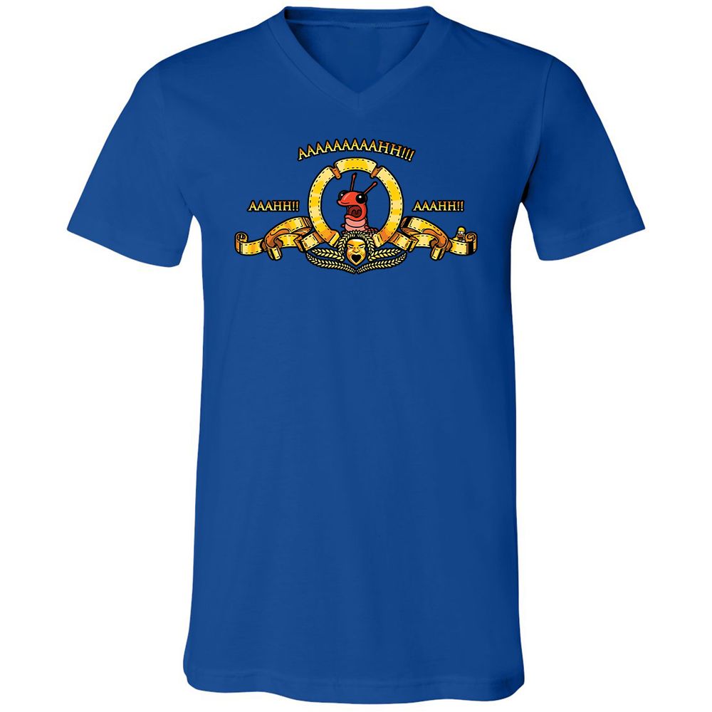 Unisex V-Neck T-Shirt - A257GX3S - True Royal - 4