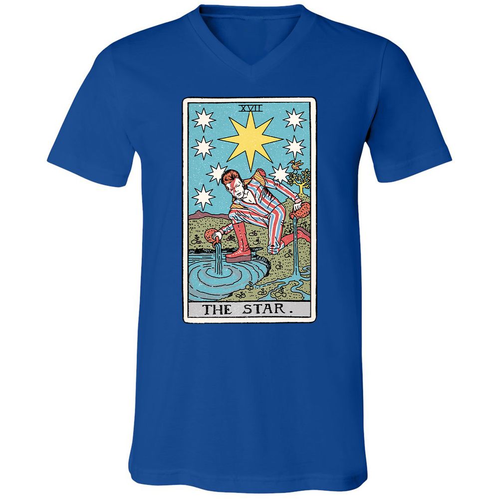 Unisex V-Neck T-Shirt - S8BLAS6E - True Royal - 4