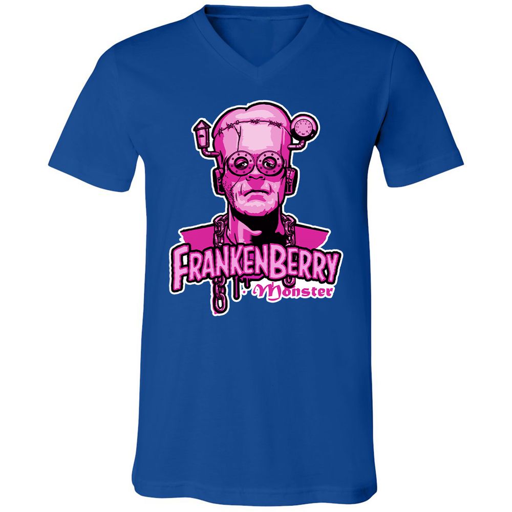 Unisex V-Neck T-Shirt - A2XKBMDN - True Royal - 4