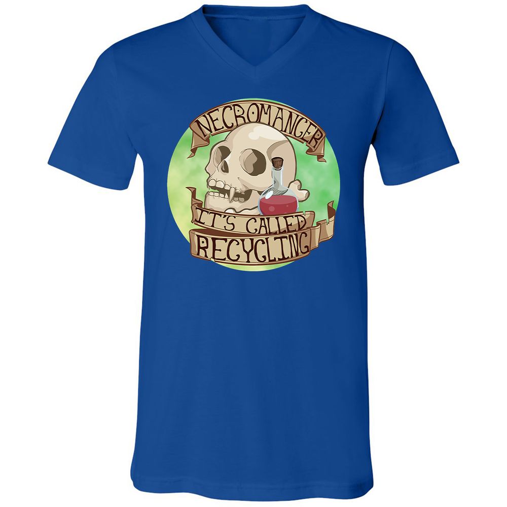 Unisex V-Neck T-Shirt - LTHSXDYK - True Royal - 4