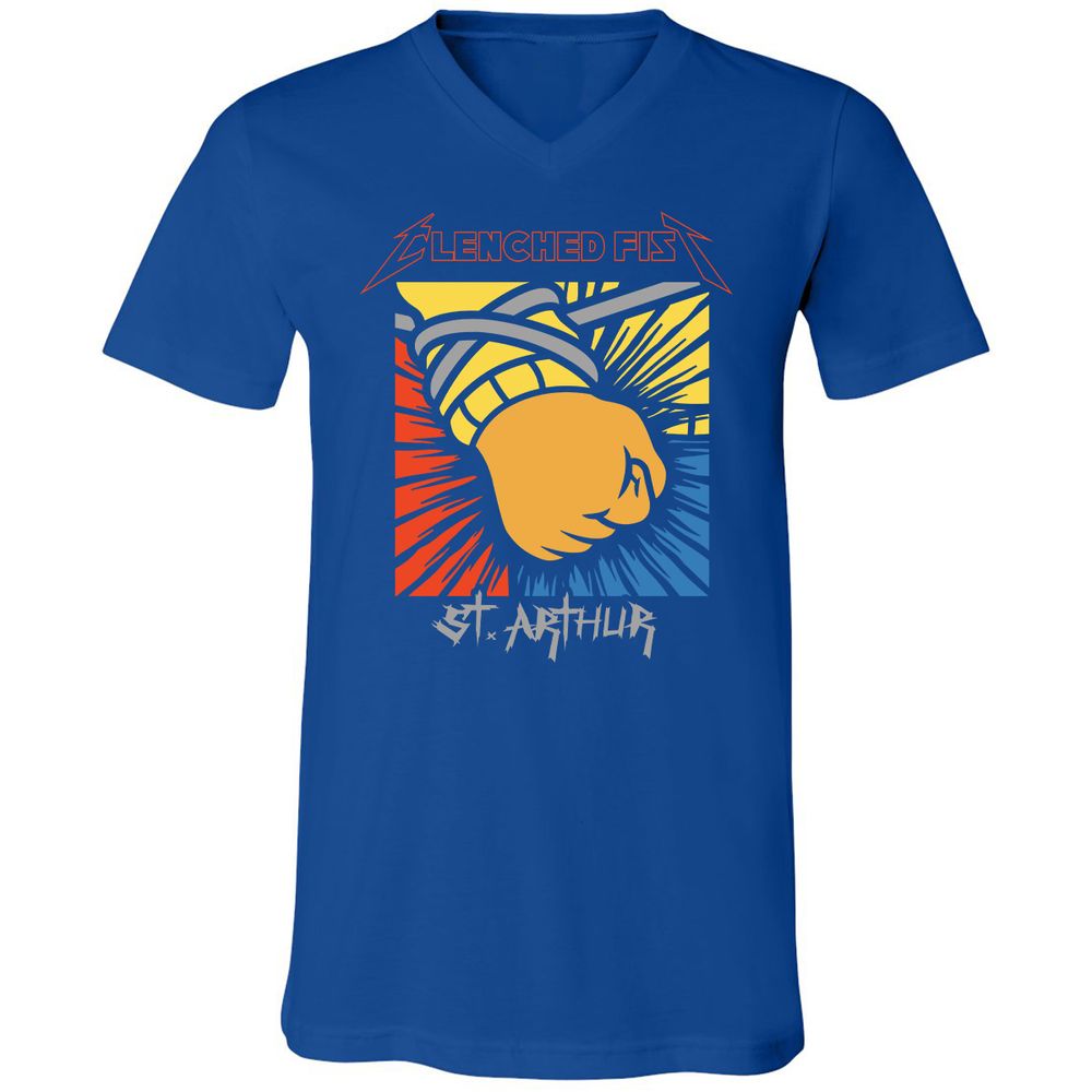 Unisex V-Neck T-Shirt - 697Y12L8 - True Royal - 4
